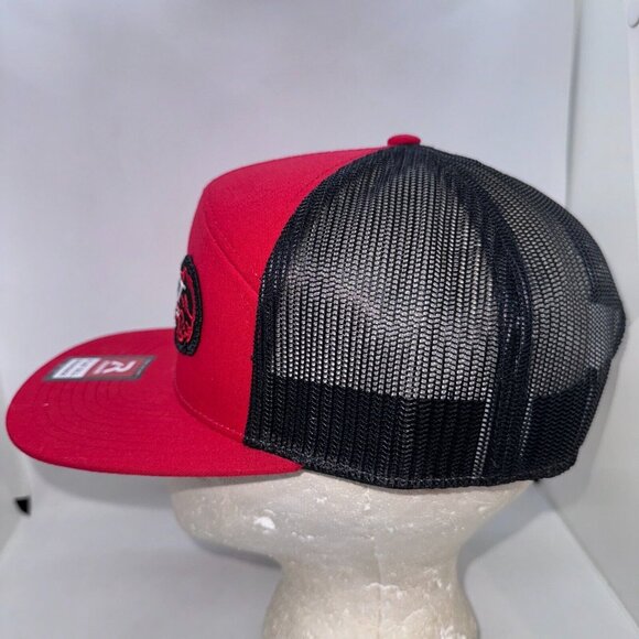 SRT Hellcat Project Torque Red & Black Snapback Hat Trucker Mesh Cap - Picture 2 of 5